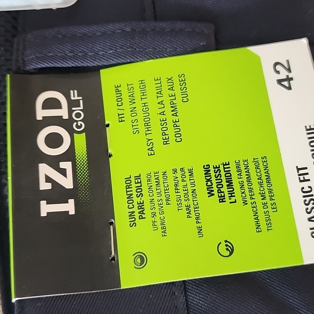 IZOD Men's Golf Shorts UPF 50 NWT